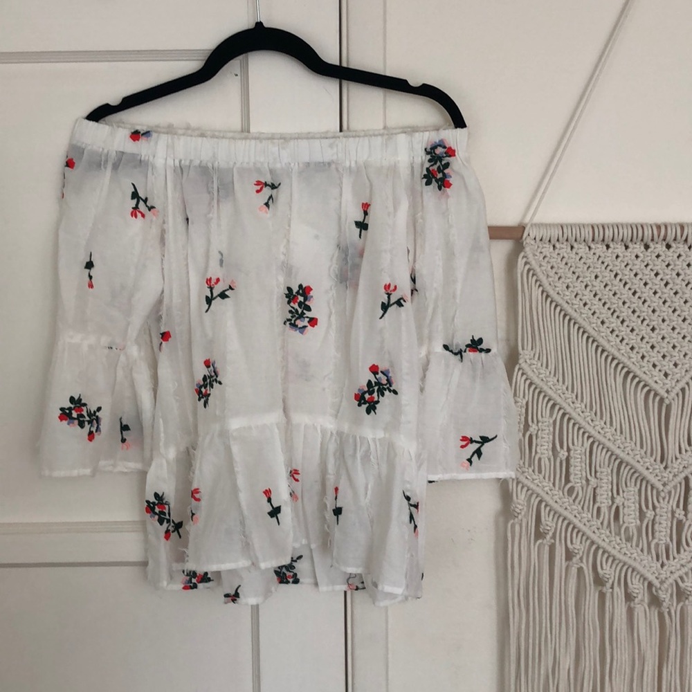RedHaute Off The Shoulder Floral Top